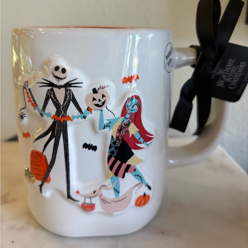 Disney White and Black Nightmare Before Christmas Mug